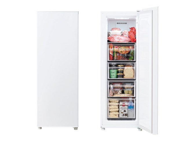 ハイアール、幅約45cmのスリムボディを実現した107L冷凍庫「JF-UFS11A