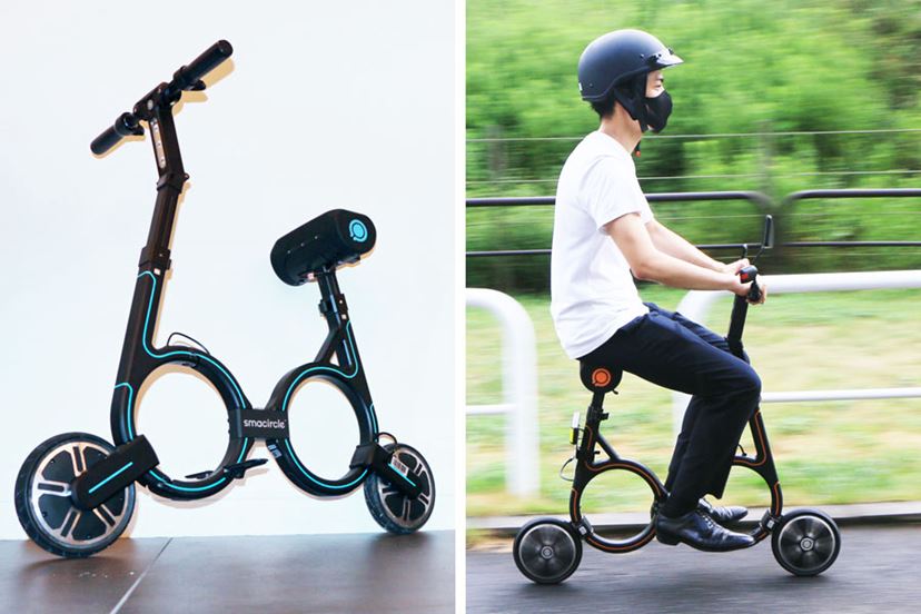 日本で乗れる新しい電動バイク!? 円形フレームが目を引く「Smacircle