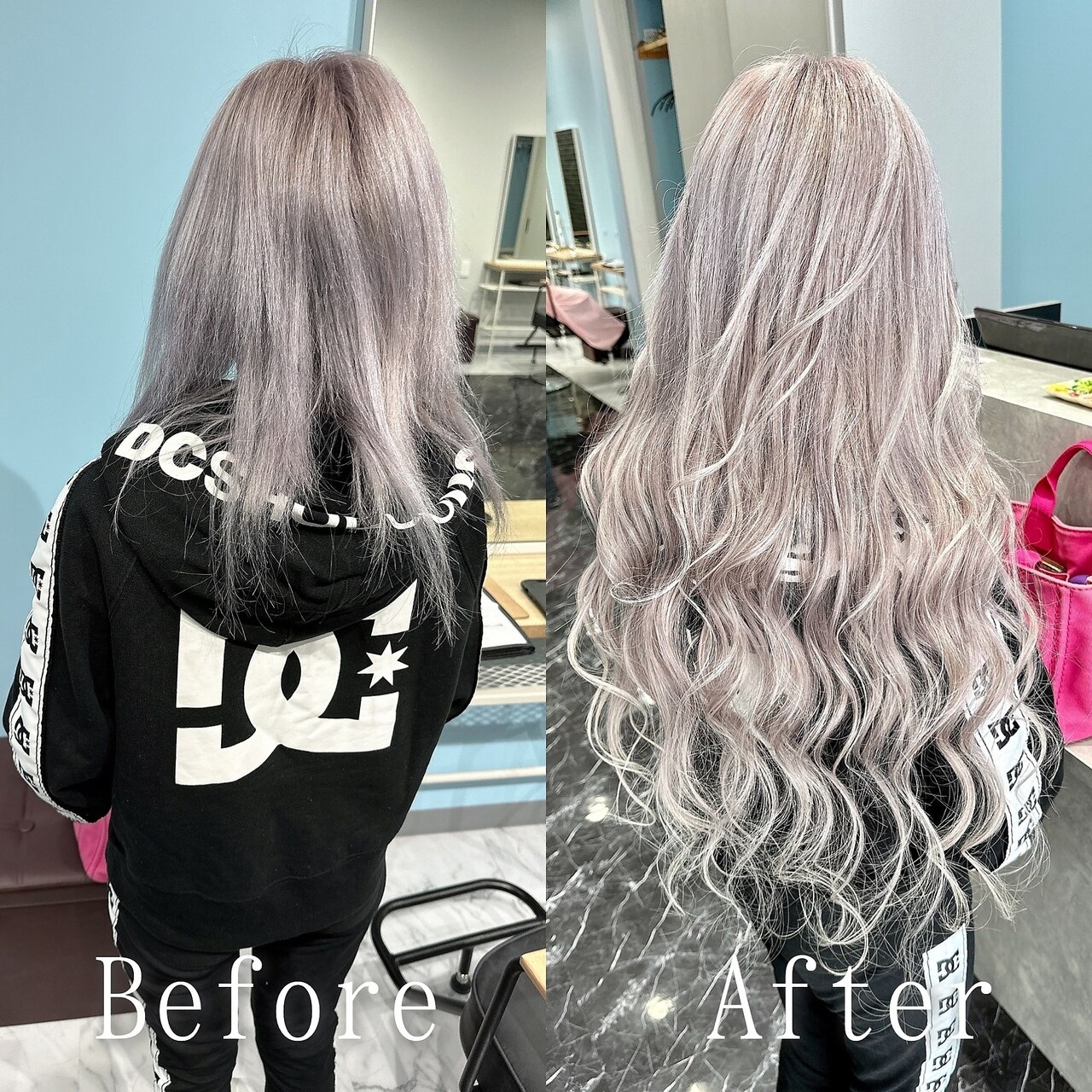 ホワイトシルバー#シールエクステ#ホワイトグレージュ#銀座