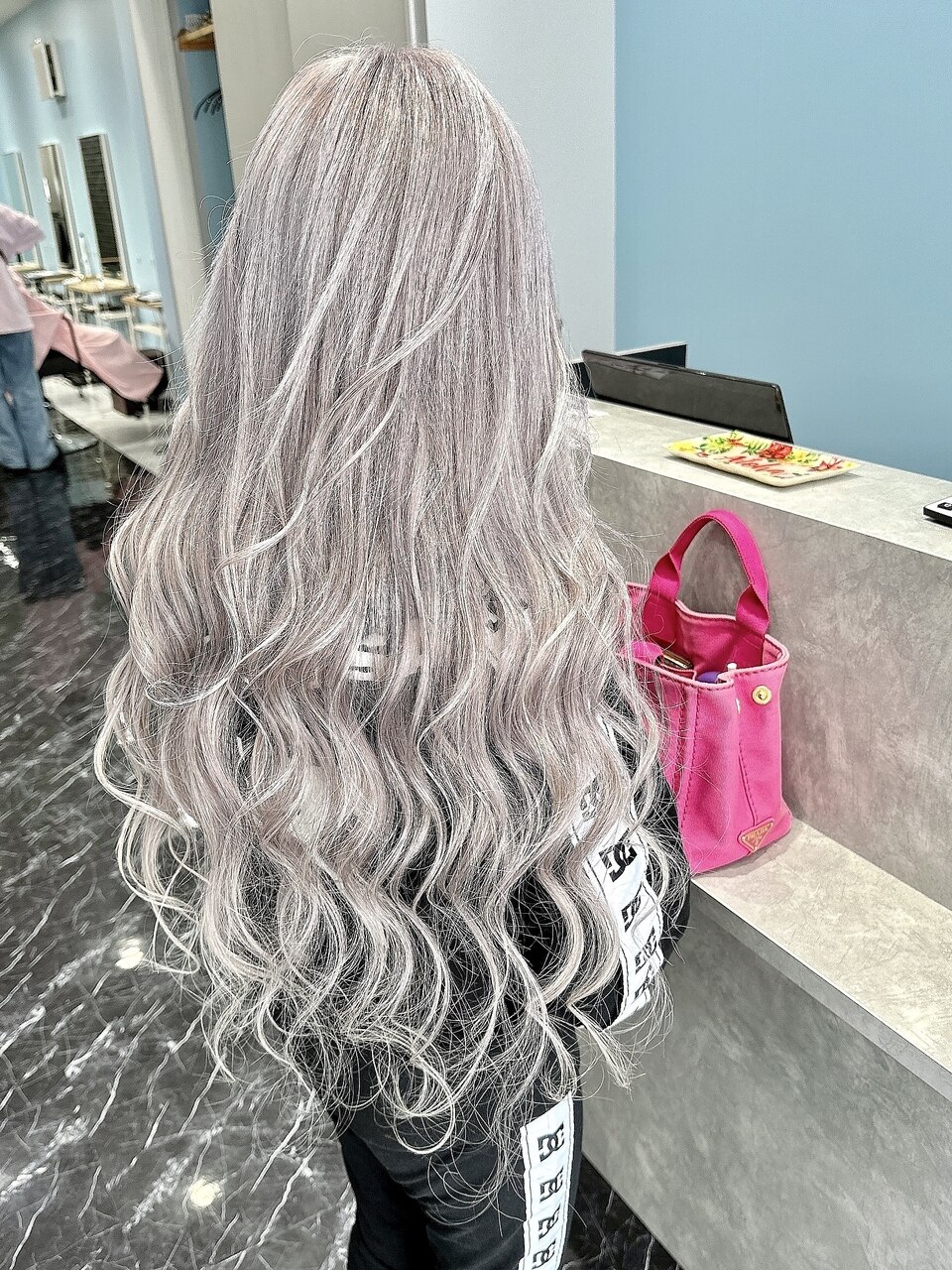 ホワイトシルバー#シールエクステ#ホワイトグレージュ#銀座