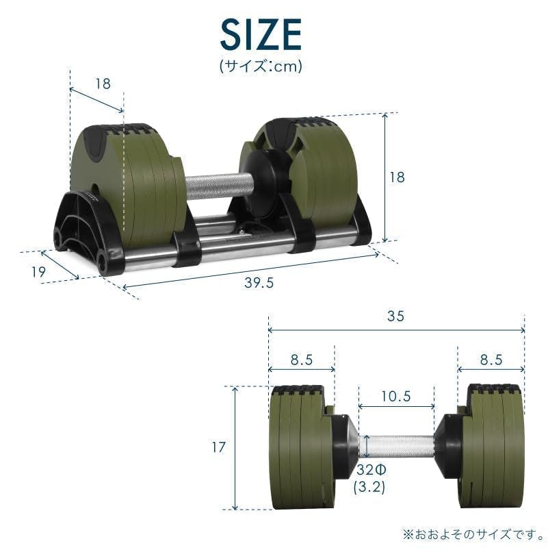 フレックスベル 20kg 2kg刻み オールブラック 2個 FLEXBELL NUOBELL