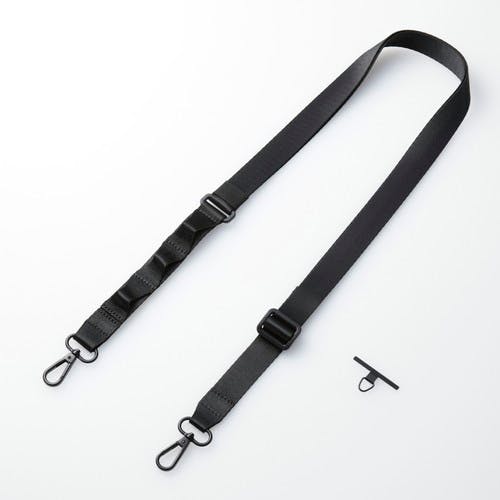 スマホ ショルダー ストラップ 97~150cm ループ付 ディープブラック