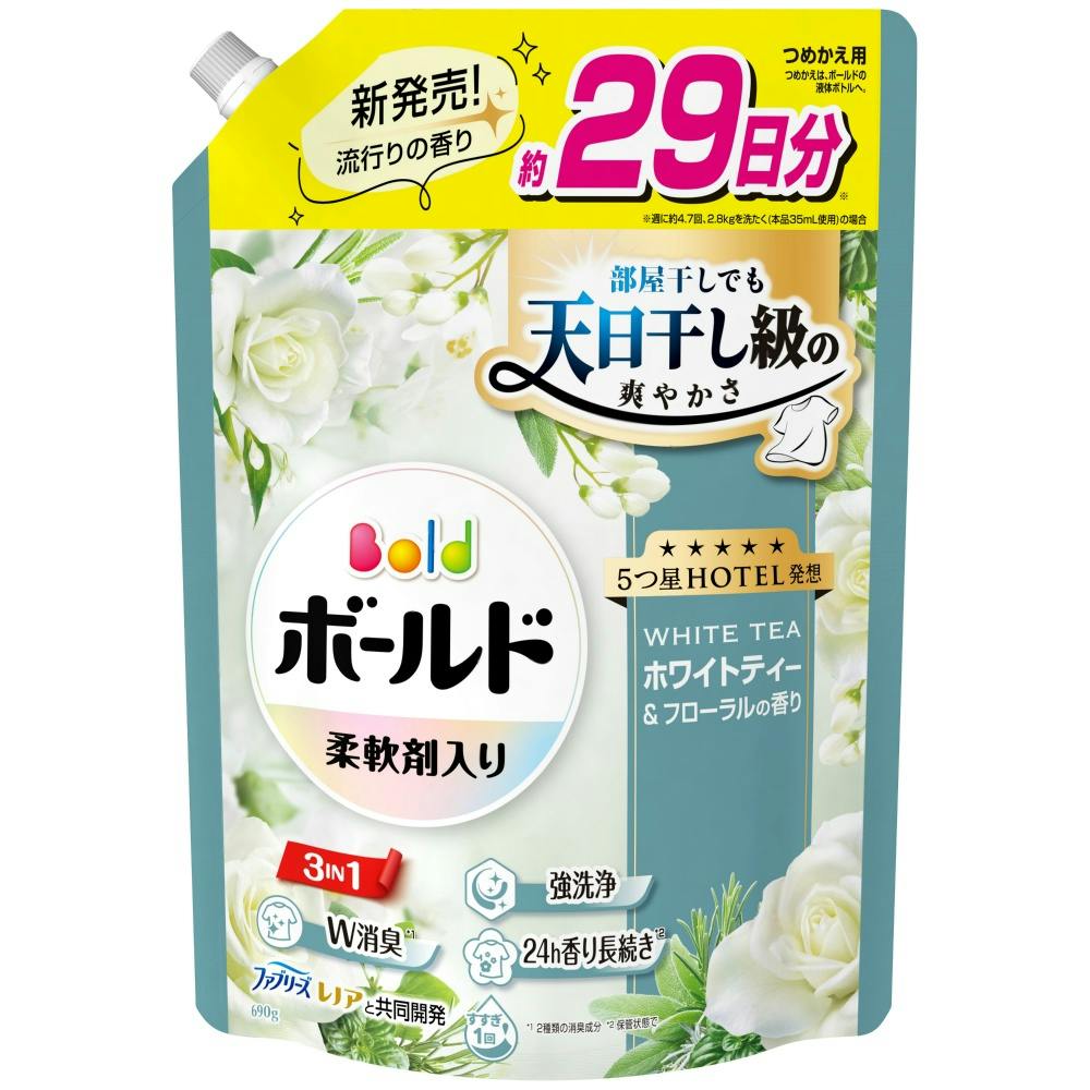 ボールドジェルホワイトティー＆フローラルの香りつめかえ用超特大