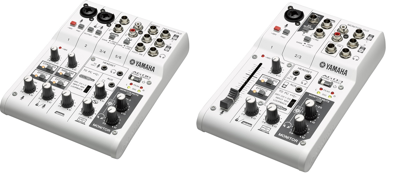 YAMAHA AG06 / AG03 | 配信に便利なループバック機能＆エフェクト内蔵