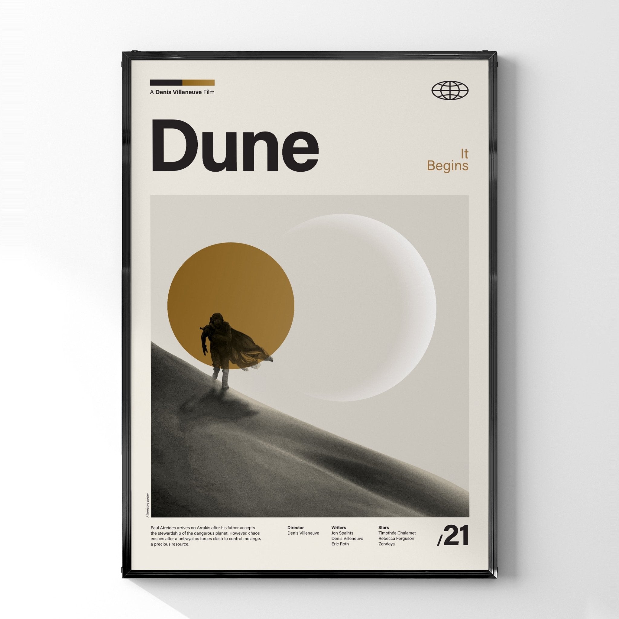 DUNE/デューン 砂の惑星」ミニマリストアートポスター – Ink Jp