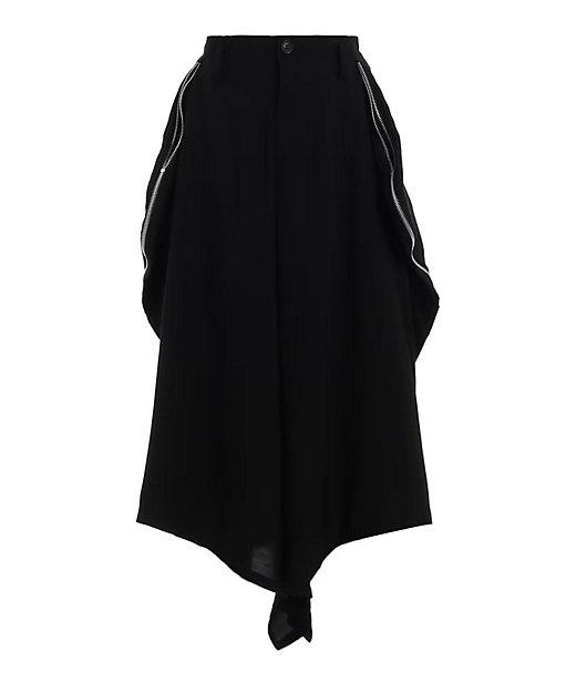 HARD TWIST GABARDINE ZIP PANELED