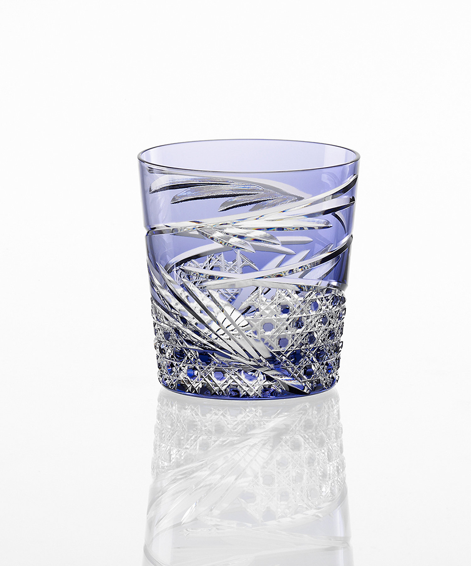 江戸切子 ロックグラス＜舞＞紫 | KAGAMI/カガミ | 三越伊勢丹