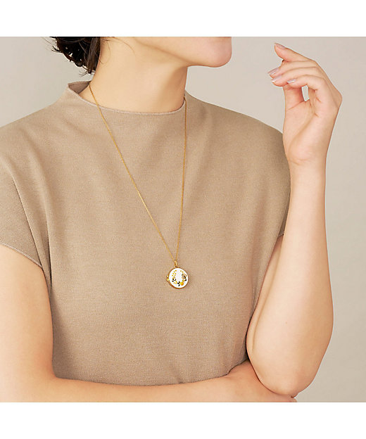 ミモザ ロケットネックレス・ノリタケ ボンボニエールセット