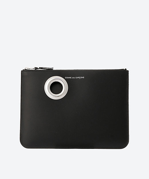シルバーアイレット ポーチ大 | Wallet COMME des GARCONS (Women/Men