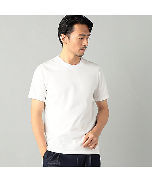 アルビニ”リンガーネック スリムフィット Tシャツ（5942TG04