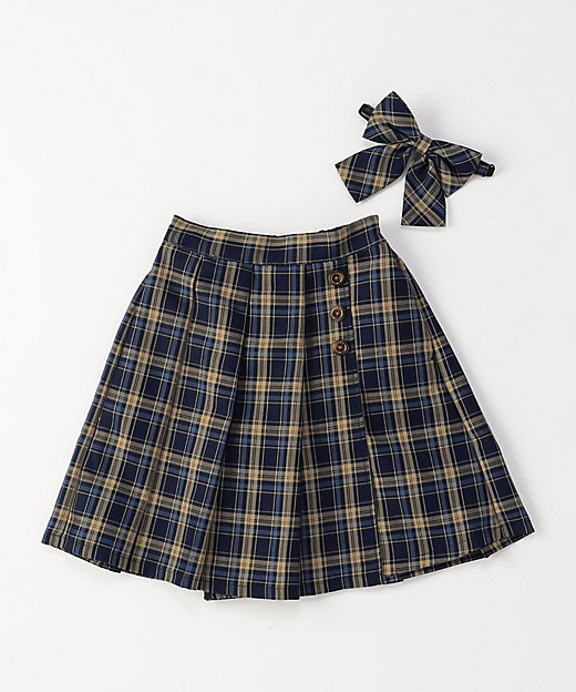 チェック キュロットスカート（140－160cm