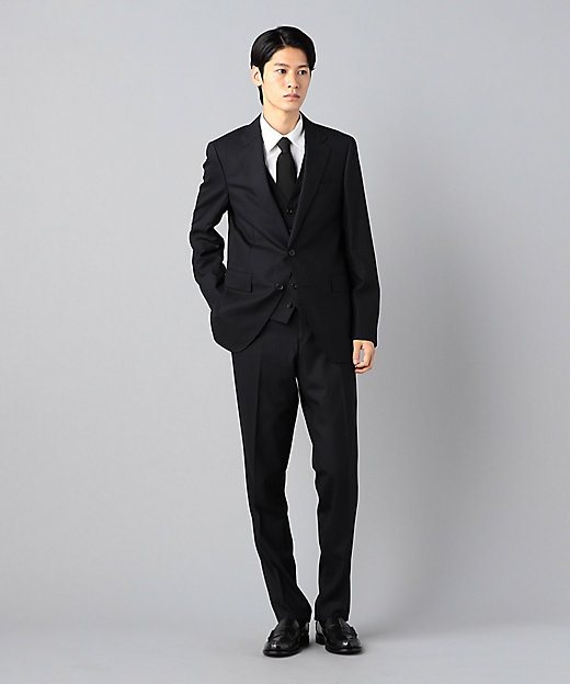 スリーピース対応】ウールシルクストライプ