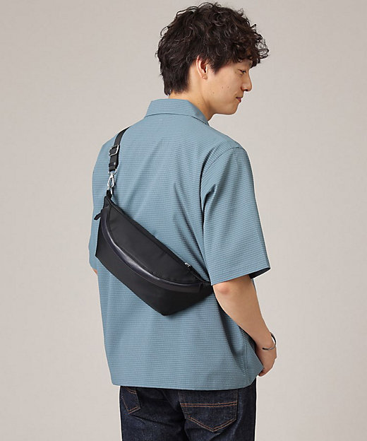 ヘビタン】レザーコンビナイロン ボディバッグ（2002339132