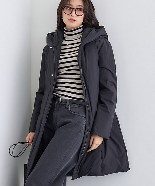 撥水／洗える】ステッチレス ロングダウンコート