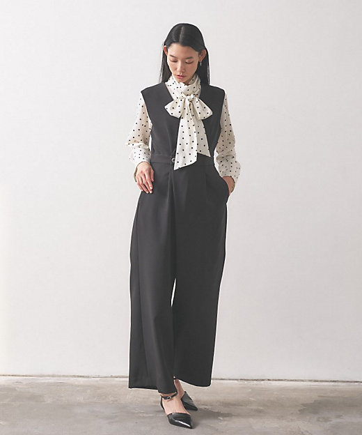 オケージョン／セレモニー／セットアップ可能】ダブルクロスサロペット