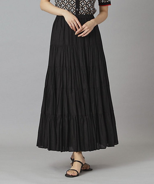 コットンボイルティアードスカート（2002595047