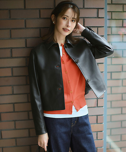 ラムレザー ステンカラー ジャケット（JKWSGA0304） | 23区