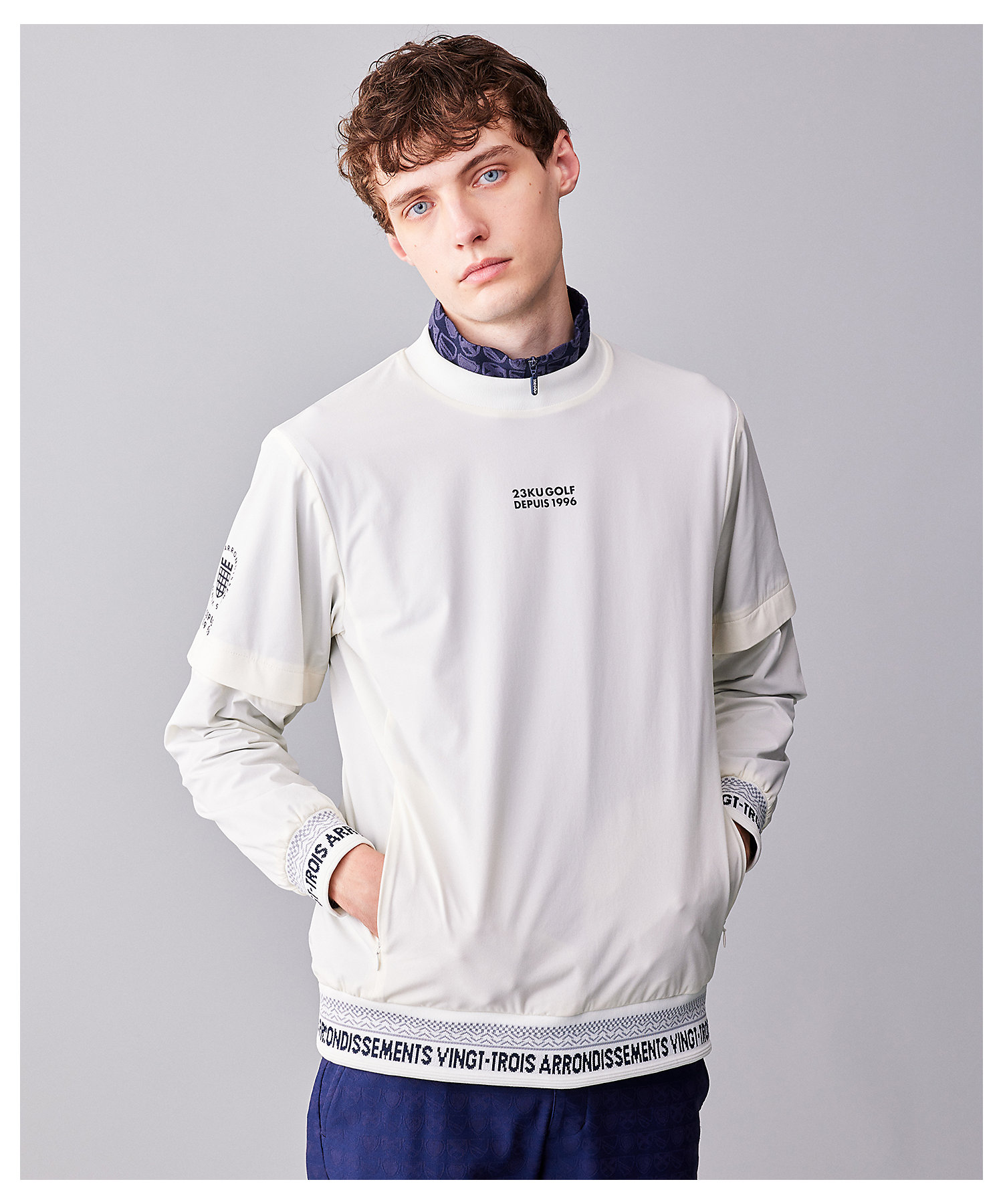 MEN】【袖取り外し可】2WAYプルオーバー（JRVTCW0411