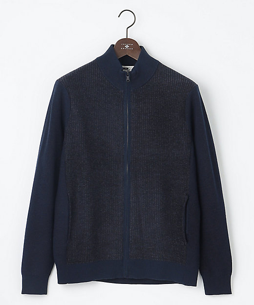 軽量／イージーケア】 KARL KARLジップ ニット ブルゾン