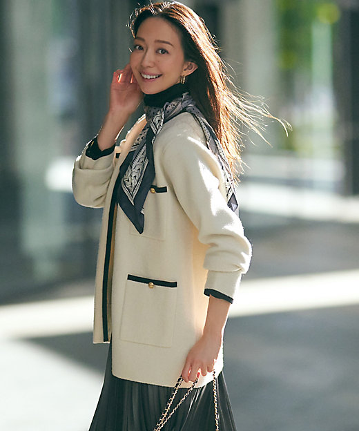 ミニブークレ ニットジャケット（KRWSSA0362） | 23区 S