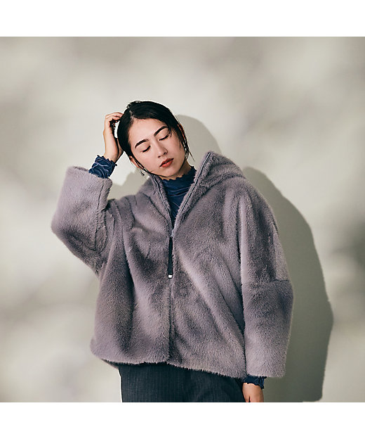 ビッグファージャケット（83106408） | Rose Tiara (Women