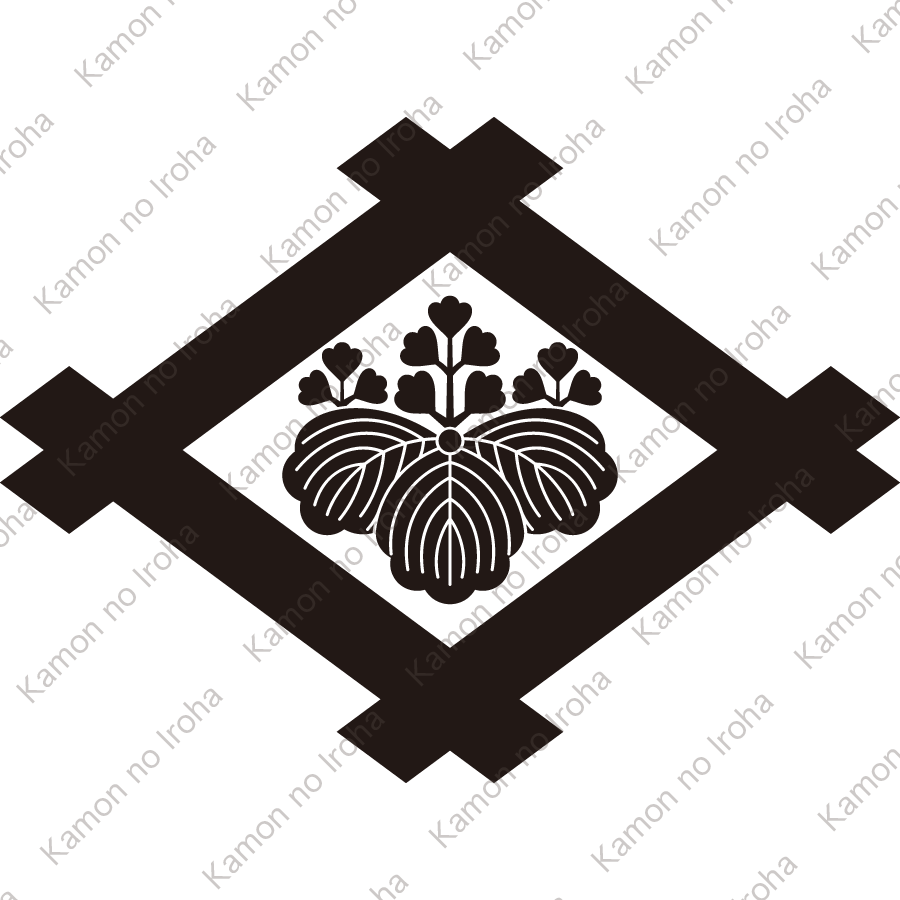 井桁に五三桐紋（いげたにごさんきり）：家紋のいろは