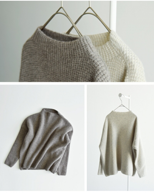 evam eva エヴァムエヴァ カシミヤ 畦編み ニット プルオーバー