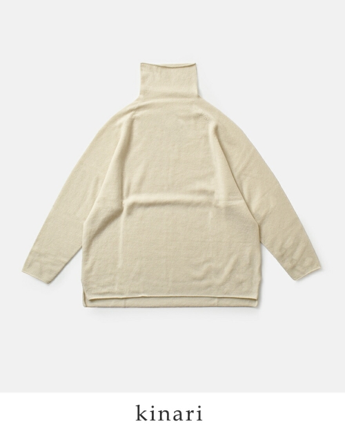 evam eva エヴァムエヴァ カシミヤ タートルネック プルオーバー