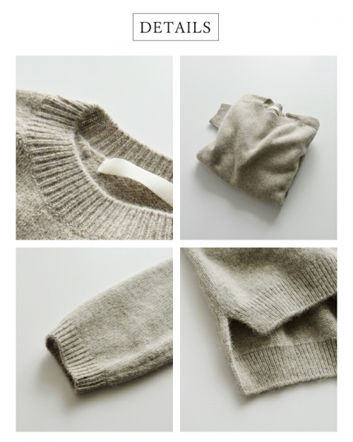 evam eva エヴァムエヴァ ウール フォックス ニット プルオーバー