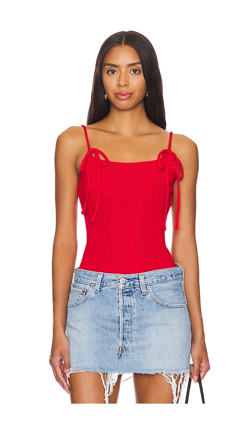 MORE TO COME Estella Cami Top in Cherry Red | REVOLVE