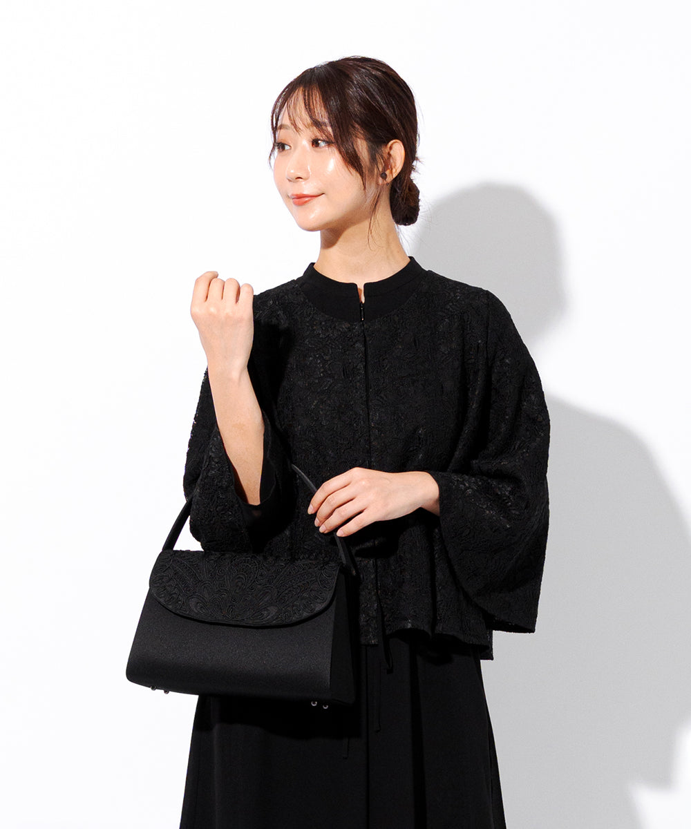 コード刺繍フォーマルバッグ&サブバッグセット