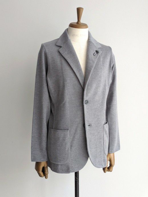 LARDINIラルディーニ ニットジャケット GRAY | ITAL STYLE WEAR