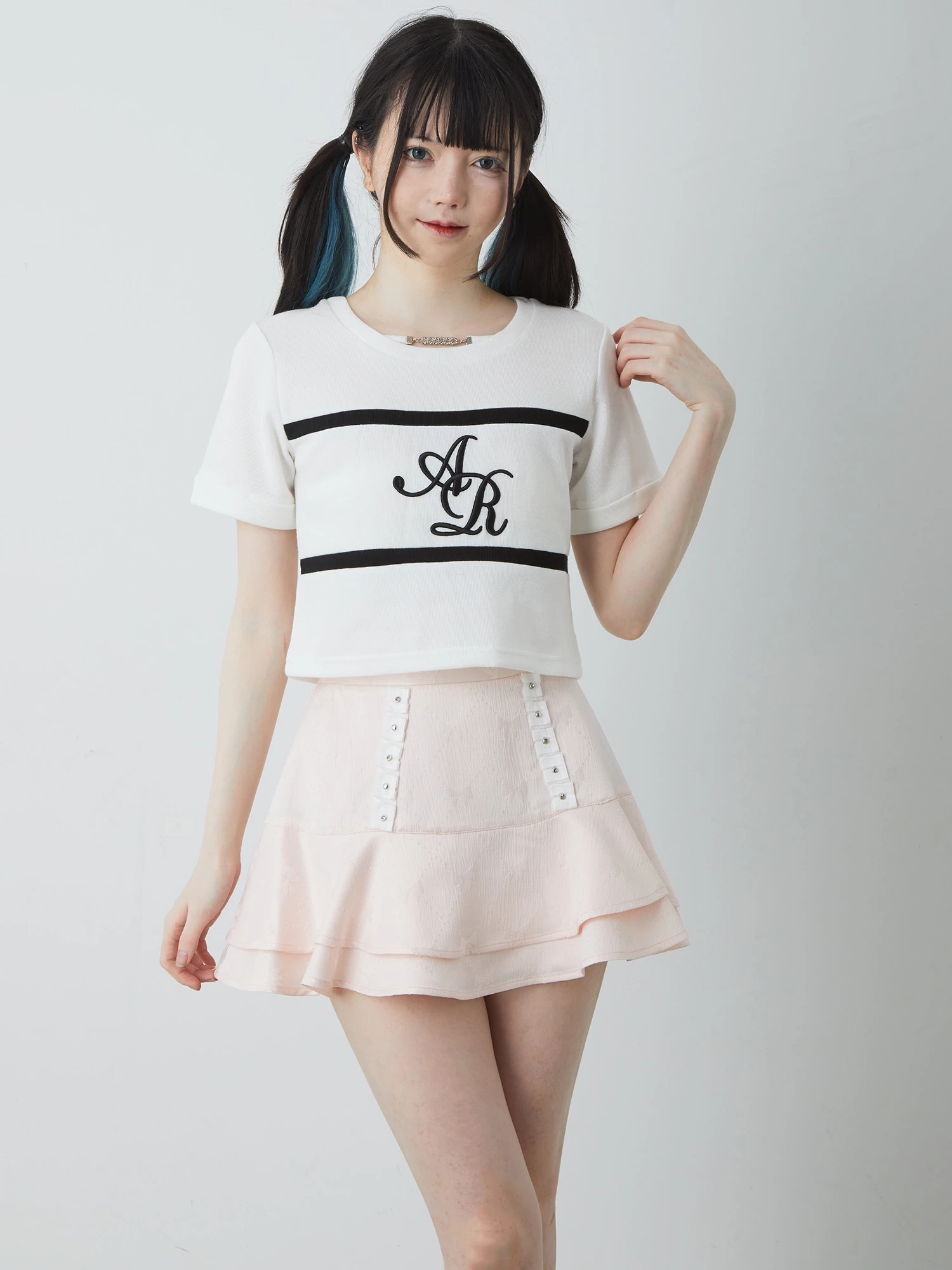 リボンジャガードフレアスカパン - Ank Rouge(アンクルージュ)の