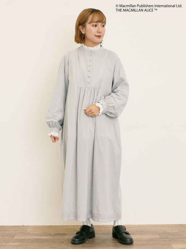 セール】 【Alice×Samansa Mos2】スタンドネック裾タックワンピ