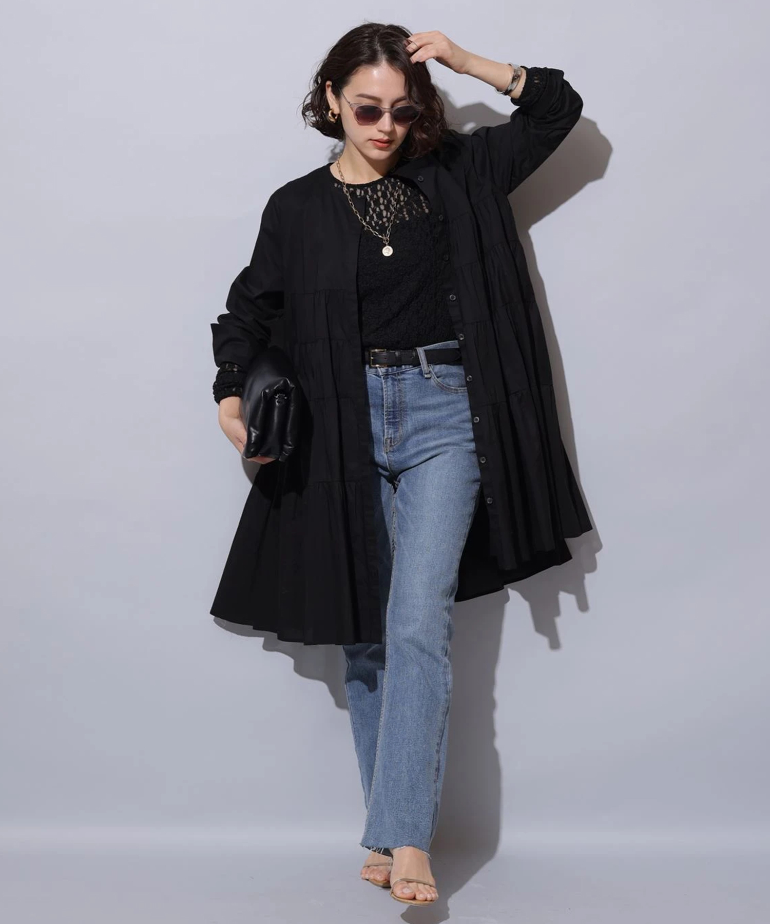 セミフレアデニムパンツ | デニム | Arpege story（アルページュ