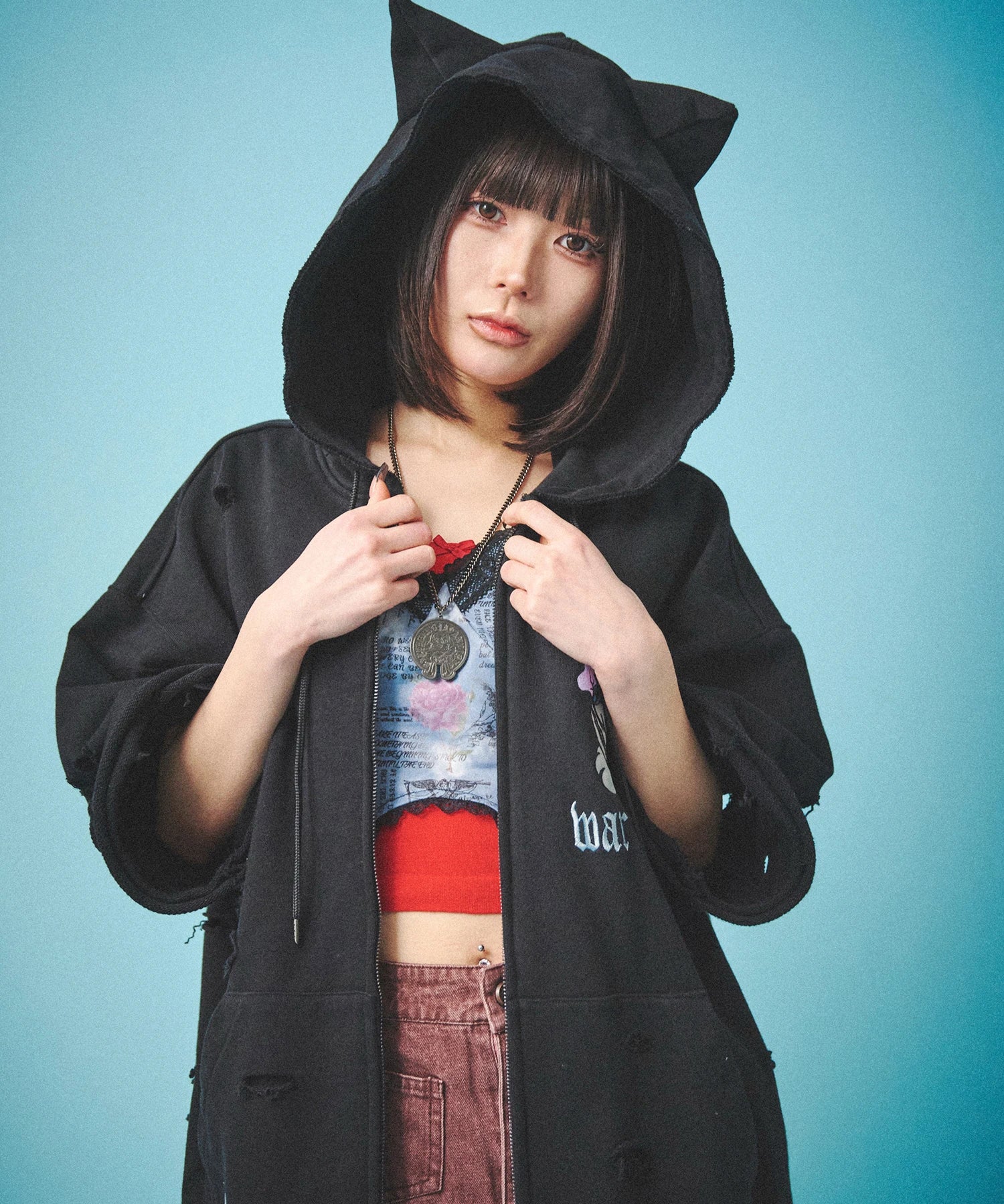 GALFY-闇に染まりし反戦半パーカー – JACKROSE