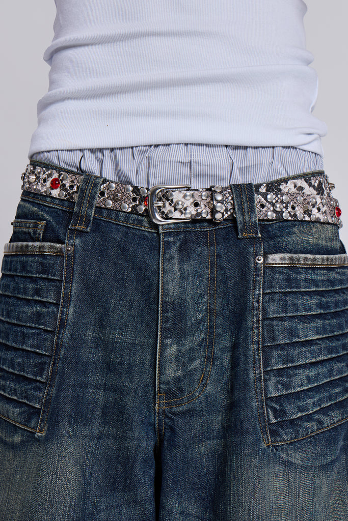 Silver Mamba Belt | Jaded London | Accessories
