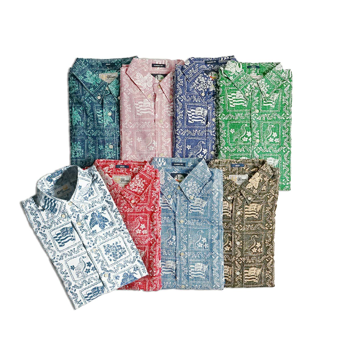 レインスプーナー REYN SPOONER 半袖 アロハシャツ フルオープン