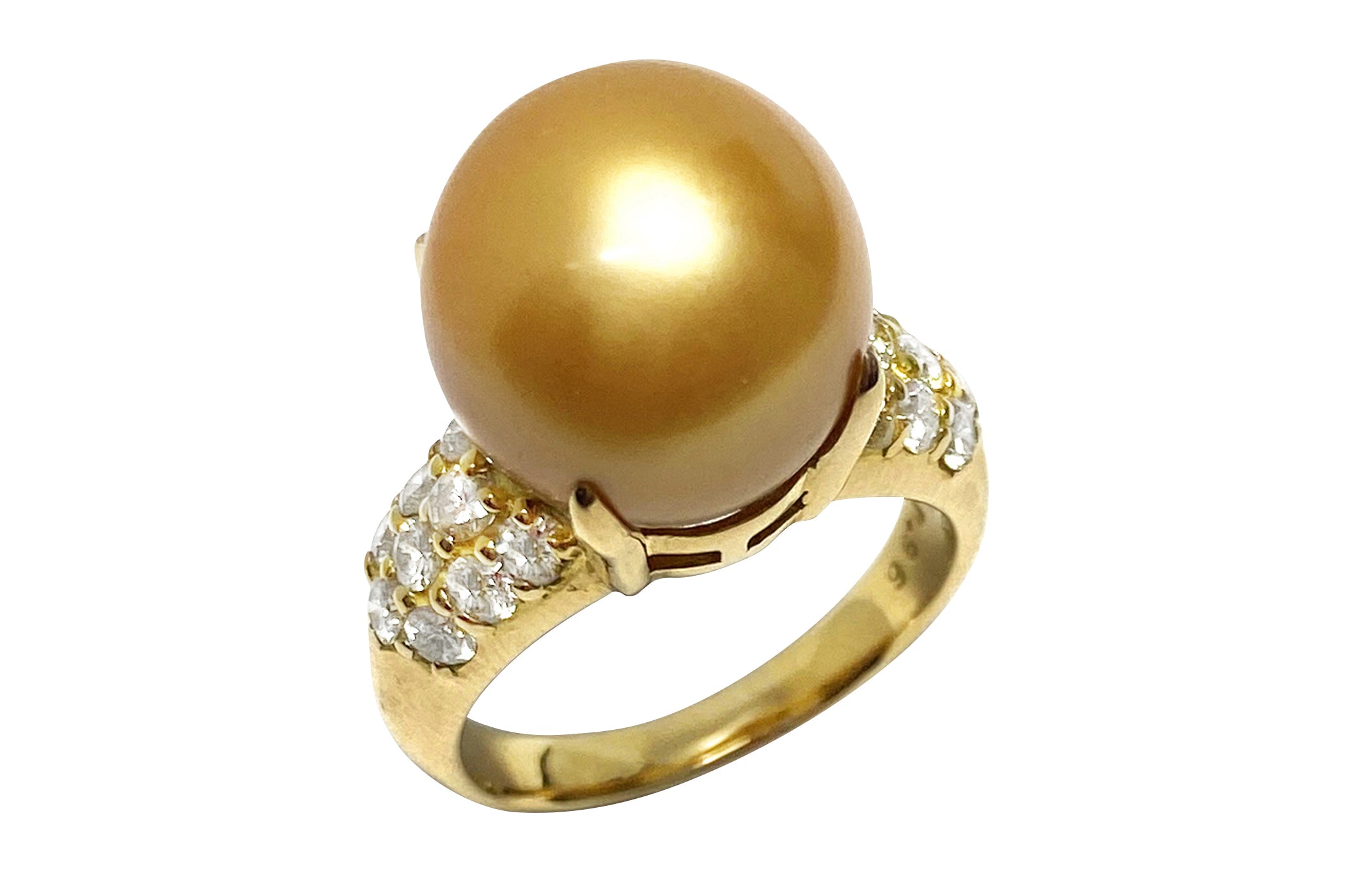 Golden Pearl K18ゴールデンパール ダイヤモンドリング (NO.128213
