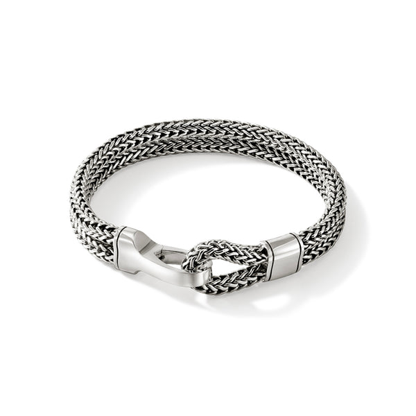 Hook Clasp Bracelet, Silver, Double Row|BU901238 – John Hardy