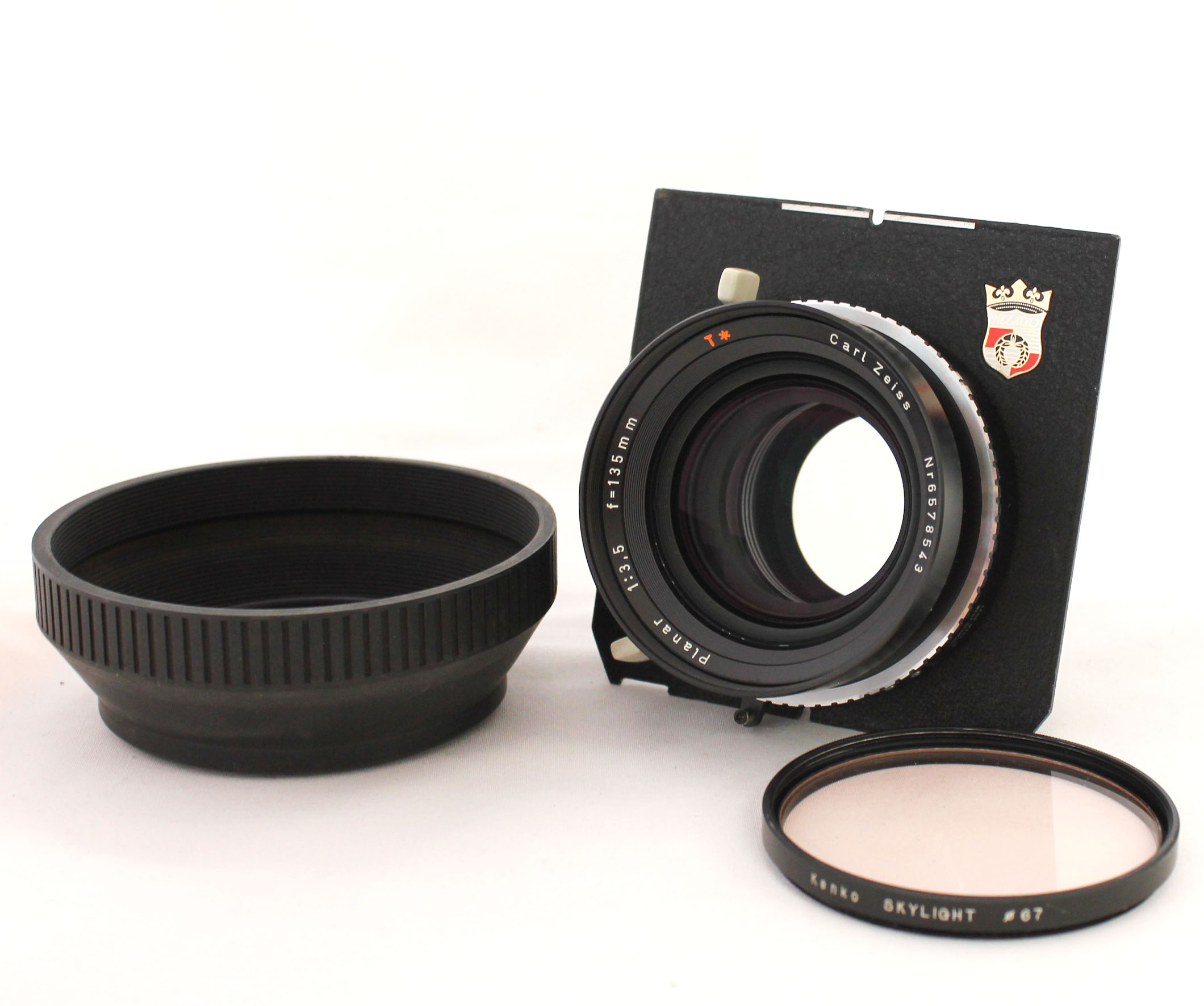 Carl Zeiss Planar 135mm F/3.5 T* 4x5 Lens Compur 1 Shutter w