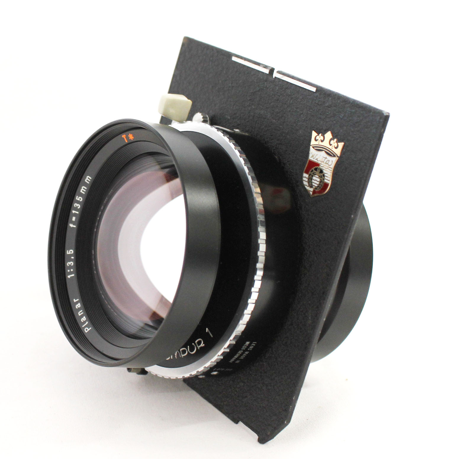Carl Zeiss Planar 135mm F/3.5 T* 4x5 Lens Compur 1 Shutter w