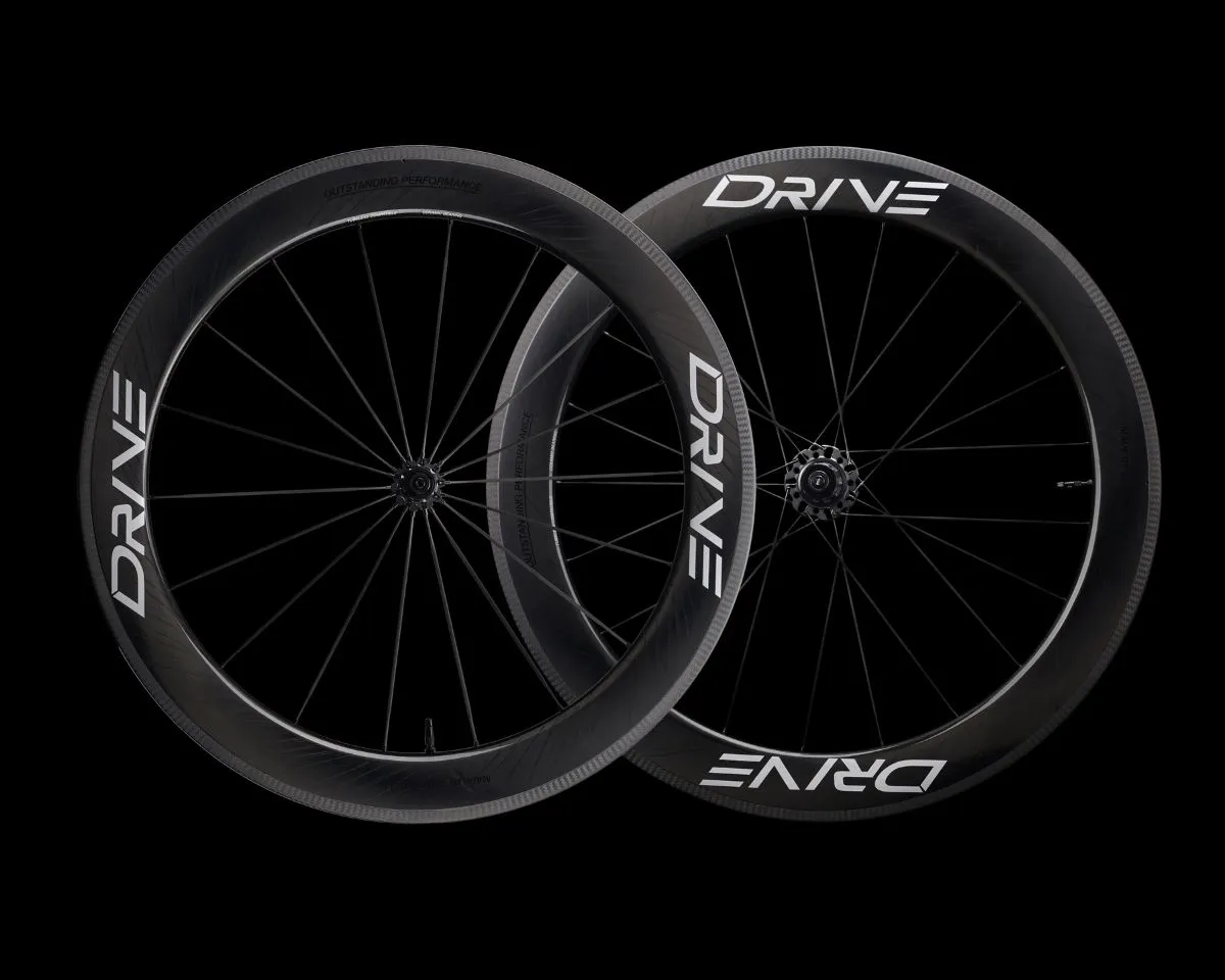 Drive 65V リムブレーキロードカーボンスポークホイールセット