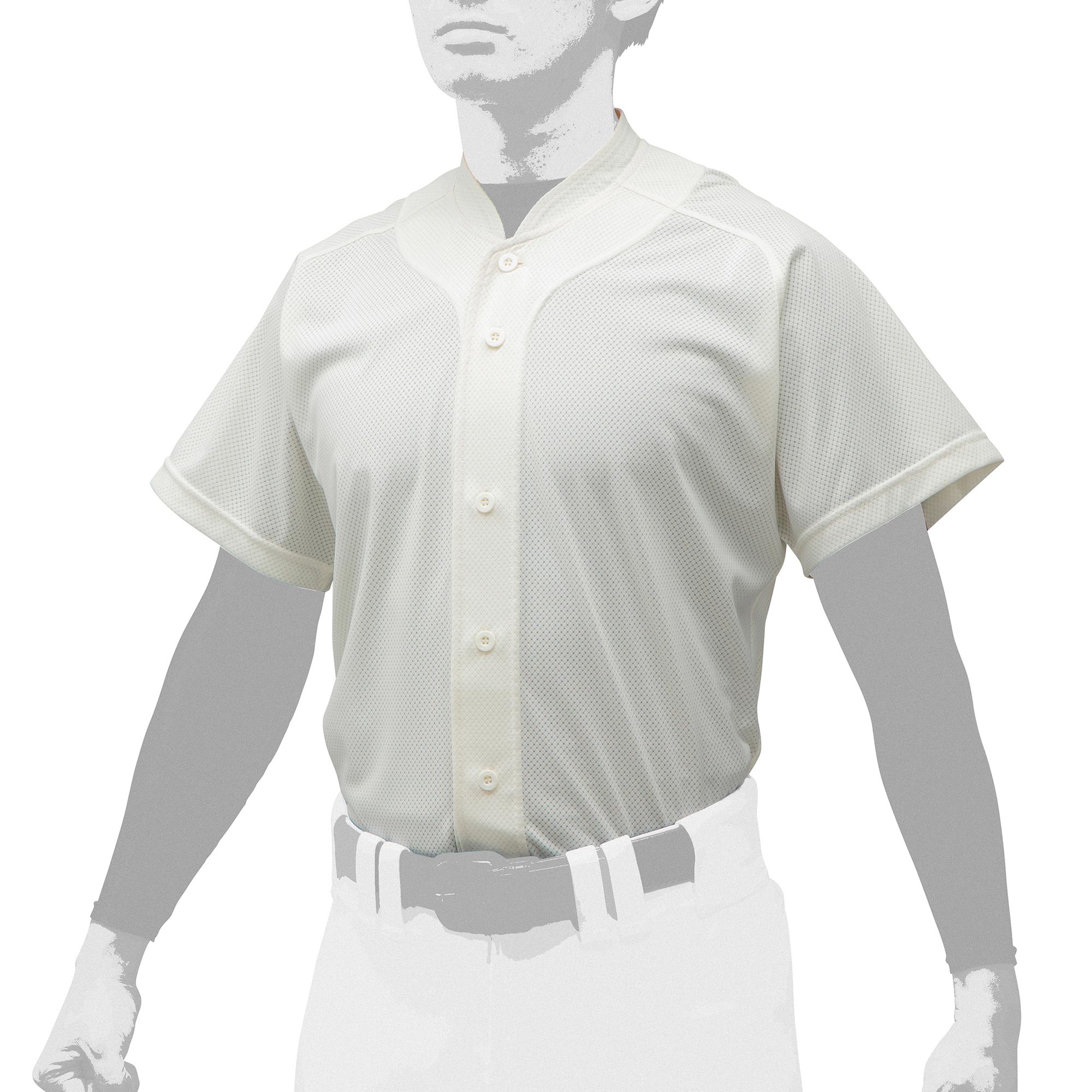 シャツ／オープンタイプ／小衿付(野球)|12JC0F44|ユニフォーム|野球