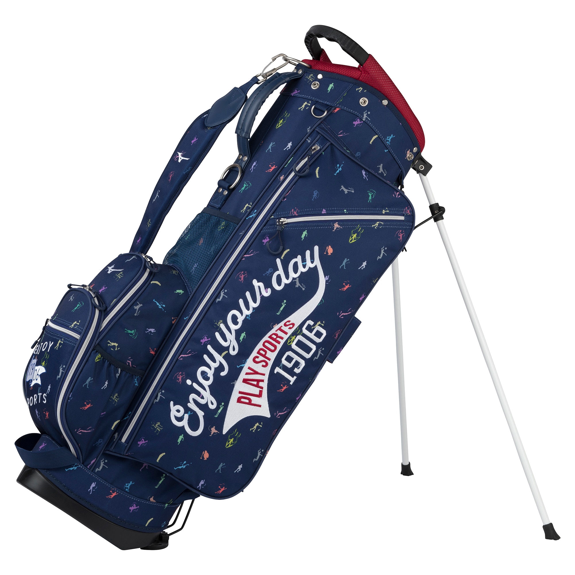 ミズノ ゴルフ5コラボ スタンド式ゴルフバッグ ホワイト ミズノ ゴルフ