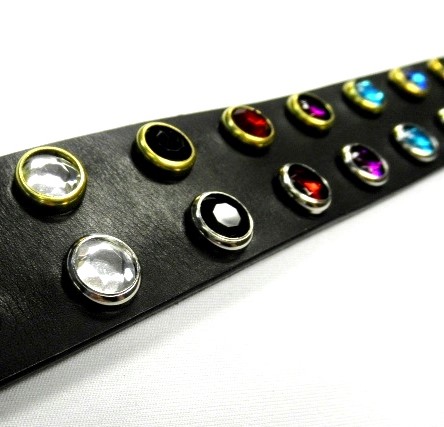 ベルトカスタマイズ商品 【剣先フラワースタッズ／ストーン／ラウンド