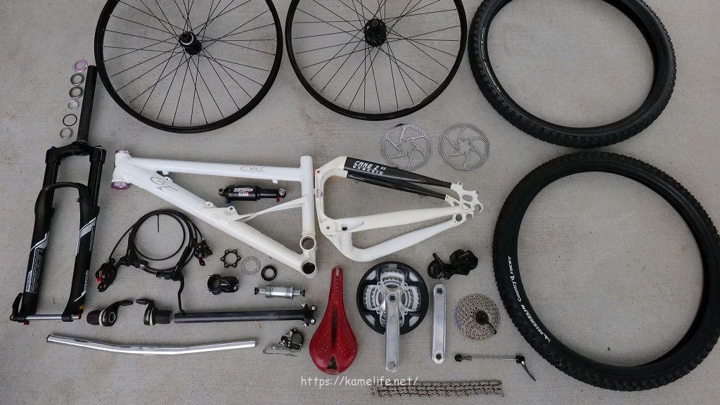 素人がDIYで挑むマウンテンバイクのバラ完(フレームからの組み立て