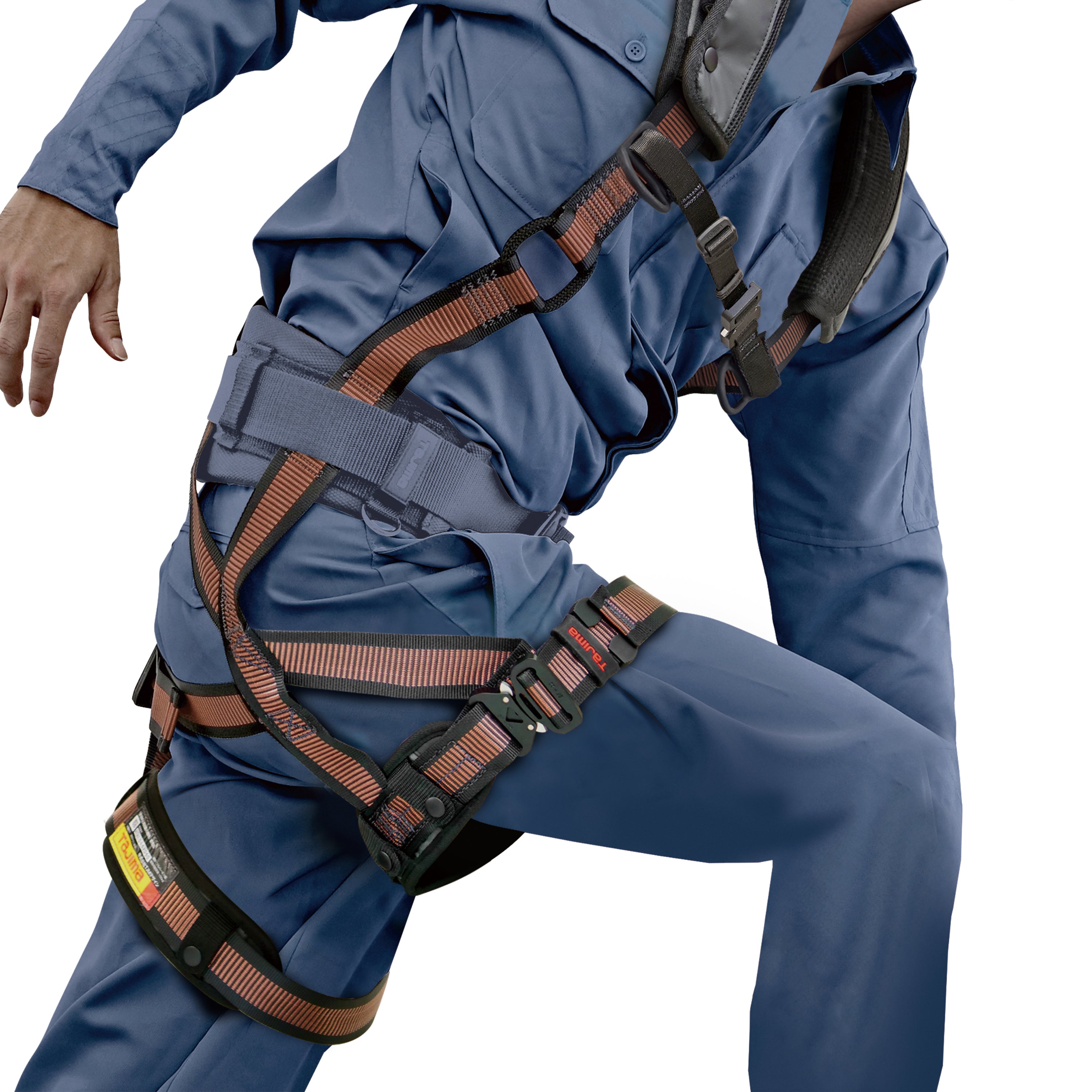 タジマ ハーネスZA Mサイズ サドルブラウン 超消臭パッド付 AZAM-SBRCP