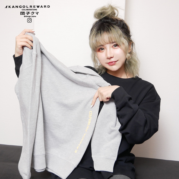 団子クマ×KANGOL REWARD インフルエンサーコラボパーカー