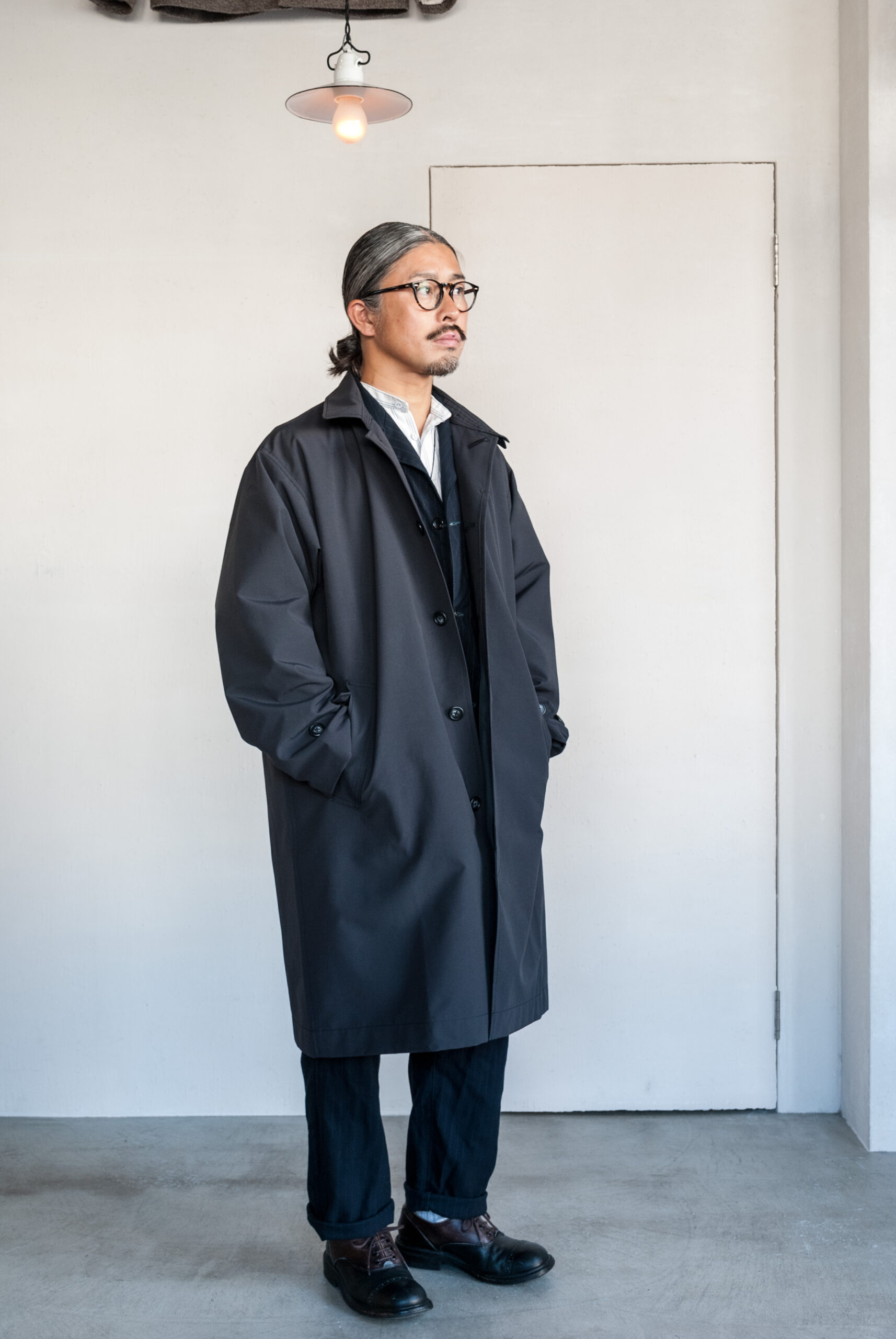 SASSAFRAS Gardening At Night Coat P/C Weather Charcoal | kado